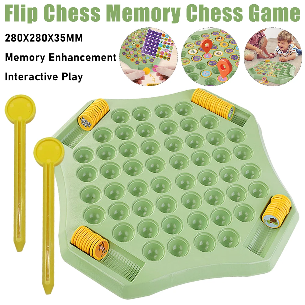 Board Game Of Life - Flip Schach Memory Brettspiel Kinder Lernspielzeug
