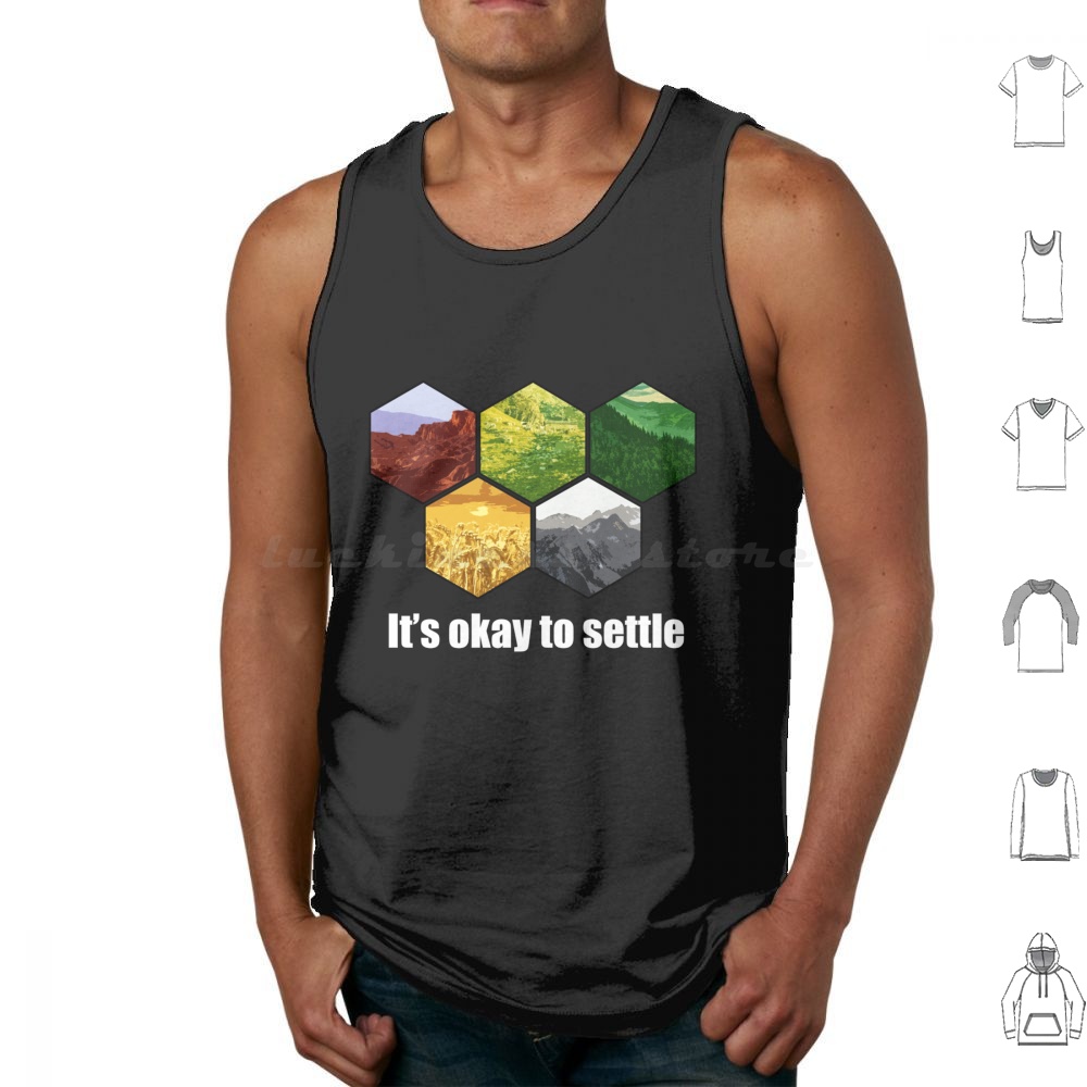 Es _ S Okay To Settle Tank Top – Board Game Catan Bewertung und Preis