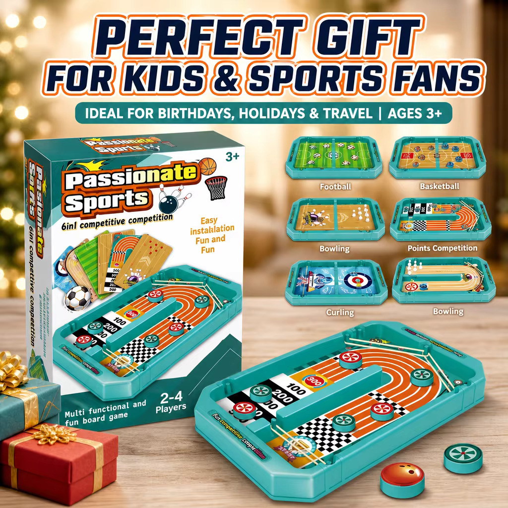 6-in-1 Tisch-Sportspiel-Set -  – Board Game Live Bewertung und Preis
